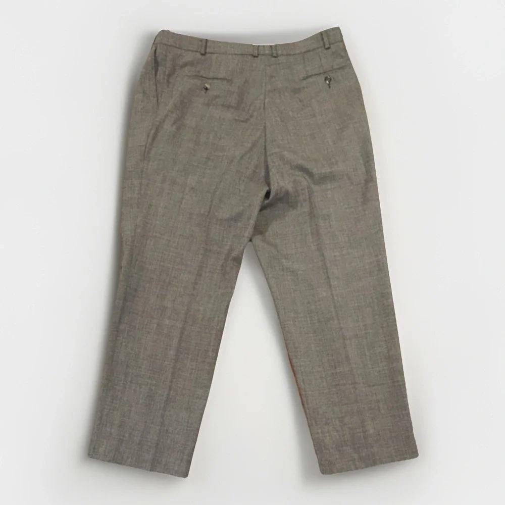 Lauren Ralph Lauren Men's Gray Wool Dress‎ Pants Pleated Classic Straight 42/32